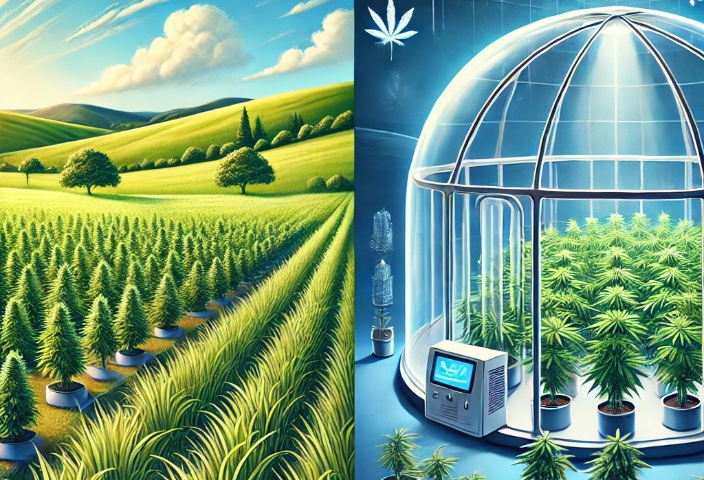 Open Field vs Biodome Medical Cannabis Growing