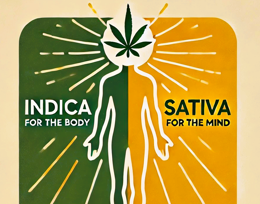 The Traditional View Indica for the Body Sativa for the Mind