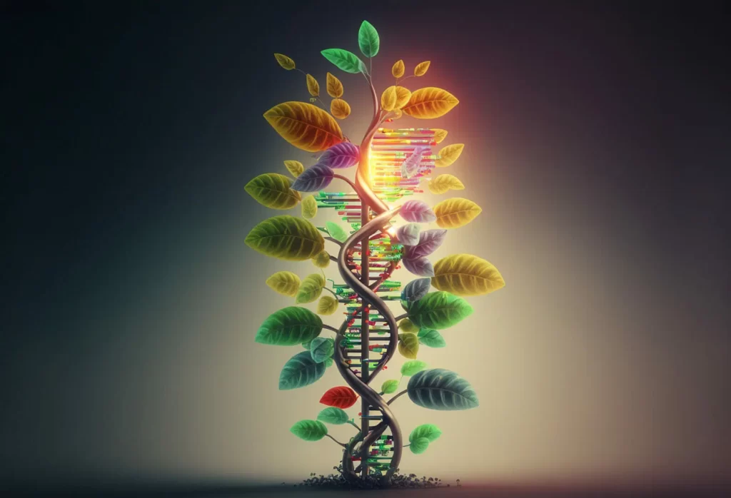 human gene from plant flowers generative ai